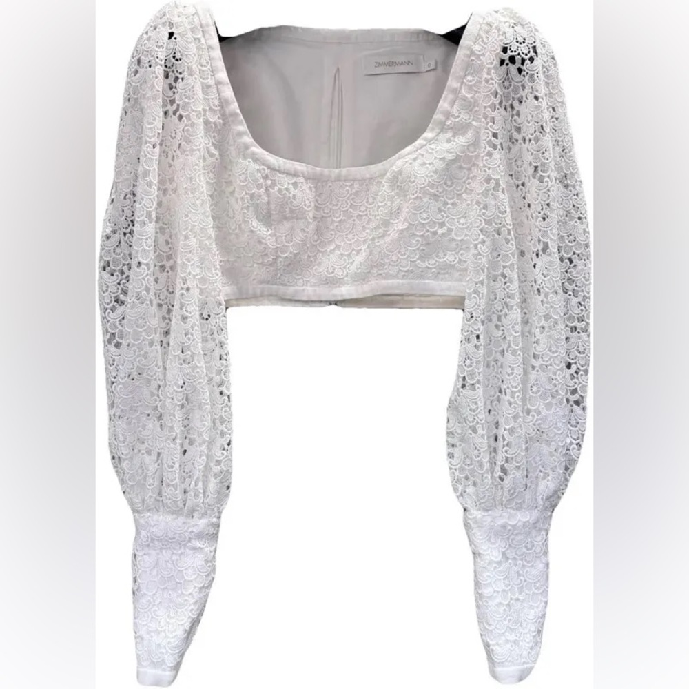 Zimmermann Lace Crop Top